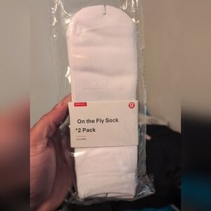 lululemon athletica White Athletic Socks 2 Pack
